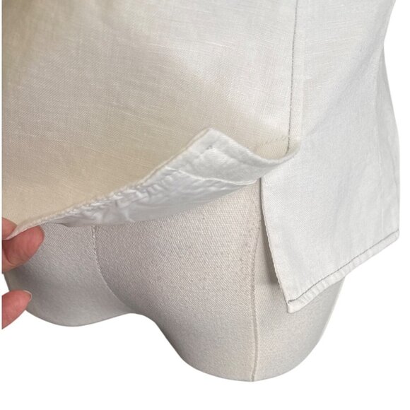 White House Black Market Size 6 Linen Blend Short Sleeve Blazer - Picture 10 of 14